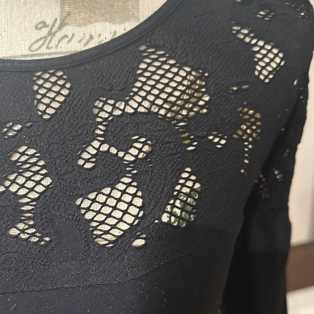 Tees by Tina Black Lace Blouse - Picture 2 of 5